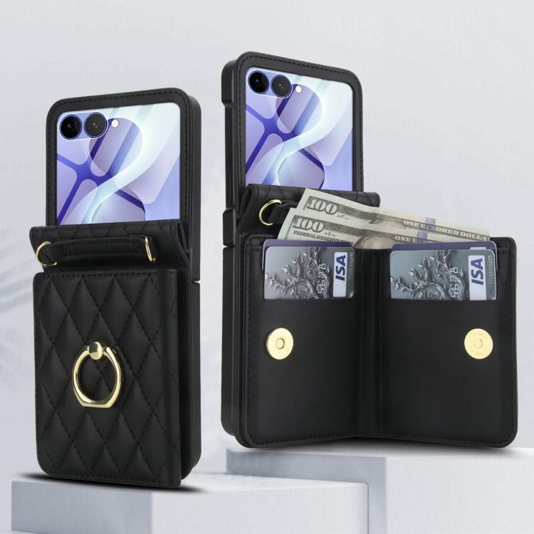 Peňaženkové puzdro Diamond Card case čierne – Samsung Galaxy Z Flip 8 | Lacné Kryty Lacné Kryty | Peňaženkové puzdro Diamond Card case čierne – Samsung Galaxy Z Flip 8 | Lacné Kryty