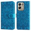 Lacné Kryty | Peňaženkové puzdro Embossing Pattern Slnečnica červené – Xiaomi Redmi 17 | Lacné Kryty