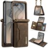 Peňaženkové puzdro Smart Wallet červené – Samsung Galaxy Z Flip 8 | Lacné Kryty Lacné Kryty | Peňaženkové puzdro Smart Wallet červené – Samsung Galaxy Z Flip 8 | Lacné Kryty