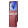 Lacné Kryty | Peňaženkové puzdro Storm Leather case ružové – Samsung Galaxy Z Flip 8 | Lacné Kryty
