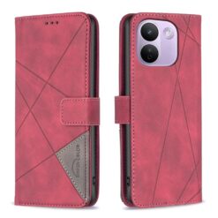 Lacné Kryty | Knižkové puzdro Rhombus červené – Xiaomi Redmi Note 17 Pro Max | Lacné Kryty