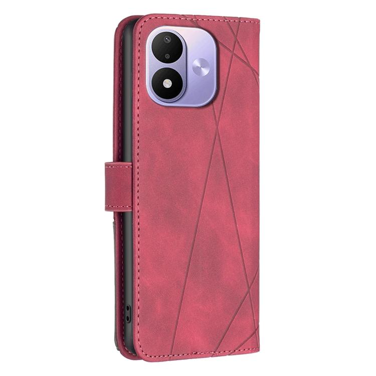 Knižkové puzdro Rhombus červené – Xiaomi Redmi Note 17 / Redmi Note 17 5G | Lacné Kryty Lacné Kryty | Knižkové puzdro Rhombus červené – Xiaomi Redmi Note 17 / Redmi Note 17 5G | Lacné Kryty