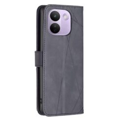 Lacné Kryty | Knižkové puzdro Rhombus čierne – Xiaomi Redmi Note 17 Pro Max | Lacné Kryty