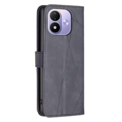Knižkové puzdro Rhombus čierne – Xiaomi Redmi Note 17 / Redmi Note 17 5G | Lacné Kryty Lacné Kryty | Knižkové puzdro Rhombus čierne – Xiaomi Redmi Note 17 / Redmi Note 17 5G | Lacné Kryty