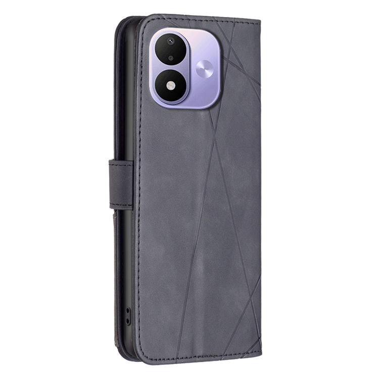 Knižkové puzdro Rhombus čierne – Xiaomi Redmi Note 17 / Redmi Note 17 5G | Lacné Kryty Lacné Kryty | Knižkové puzdro Rhombus čierne – Xiaomi Redmi Note 17 / Redmi Note 17 5G | Lacné Kryty