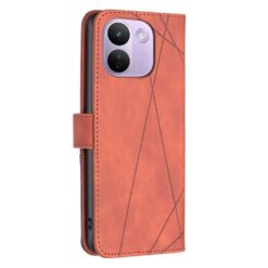 Lacné Kryty | Knižkové puzdro Rhombus hnedé – Xiaomi Redmi Note 17 Pro Max | Lacné Kryty