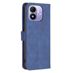Knižkové puzdro Rhombus modré – Xiaomi Redmi Note 17 / Redmi Note 17 5G | Lacné Kryty Lacné Kryty | Knižkové puzdro Rhombus modré – Xiaomi Redmi Note 17 / Redmi Note 17 5G | Lacné Kryty