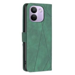 Lacné Kryty | Knižkové puzdro Rhombus zelené – Xiaomi Redmi Note 17 Pro Max | Lacné Kryty