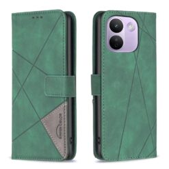 Lacné Kryty | Knižkové puzdro Rhombus zelené – Xiaomi Redmi Note 17 Pro Max | Lacné Kryty