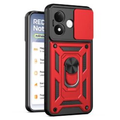 Odolný kryt CamCover Armor červený – Xiaomi Redmi Note 17 / Redmi Note 17 5G
