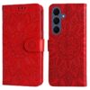Lacné Kryty | Peňaženkové puzdro Embossing Pattern Slnečnica modré – Samsung Galaxy S26 FE | Lacné Kryty