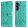 Peňaženkové puzdro Embossing Pattern Slnečnica fialové – Samsung Galaxy S26 FE | Lacné Kryty Lacné Kryty | Peňaženkové puzdro Embossing Pattern Slnečnica fialové – Samsung Galaxy S26 FE | Lacné Kryty
