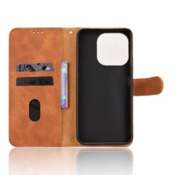 Lacné Kryty | Peňaženkové puzdro Solid hnedé – Xiaomi Redmi Note 17 Pro Max | Lacné Kryty
