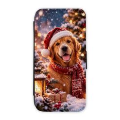 Lacné Kryty | Knižkové puzdro Creative Case 94 Vianočný pes – Samsung Galaxy A12 | Lacné Kryty