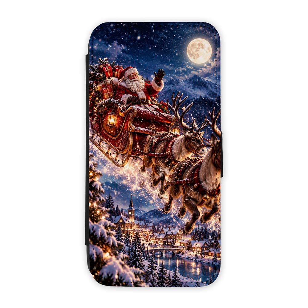 Knižkové puzdro Creative Case 97 Santa – Samsung Galaxy A12 | Lacné Kryty Lacné Kryty | Knižkové puzdro Creative Case 97 Santa – Samsung Galaxy A12 | Lacné Kryty