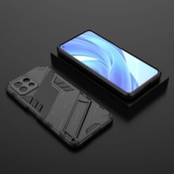 Lacné Kryty | Odolný Kryt Punk armor case čierny – Xiaomi Mi 11 Lite | Lacné Kryty