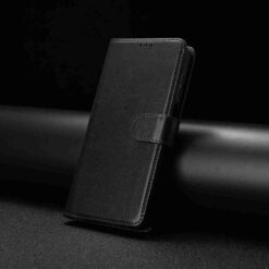Lacné Kryty | Peňaženkové puzdro Solid čierne – Motorola Moto G57 / Moto G57 Power / Moto G67 Power | Lacné Kryty