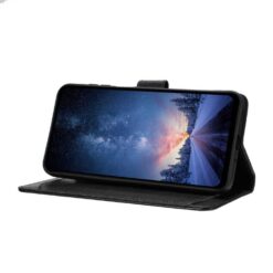 Lacné Kryty | Peňaženkové puzdro Solid čierne – Motorola Moto G57 / Moto G57 Power / Moto G67 Power | Lacné Kryty