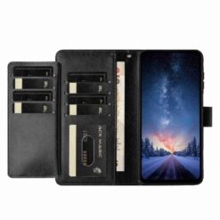 Lacné Kryty | Peňaženkové puzdro Solid čierne – Motorola Moto G57 / Moto G57 Power / Moto G67 Power | Lacné Kryty