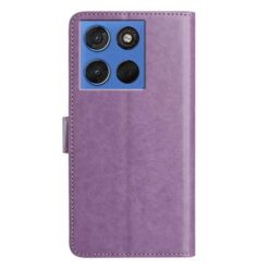 Lacné Kryty | Peňaženkové puzdro Solid fialové – Motorola Moto G57 / Moto G57 Power / Moto G67 Power | Lacné Kryty
