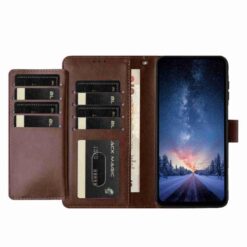 Peňaženkové puzdro Solid hnedé – Motorola Moto G57 / Moto G57 Power / Moto G67 Power | Lacné Kryty Lacné Kryty | Peňaženkové puzdro Solid hnedé – Motorola Moto G57 / Moto G57 Power / Moto G67 Power | Lacné Kryty